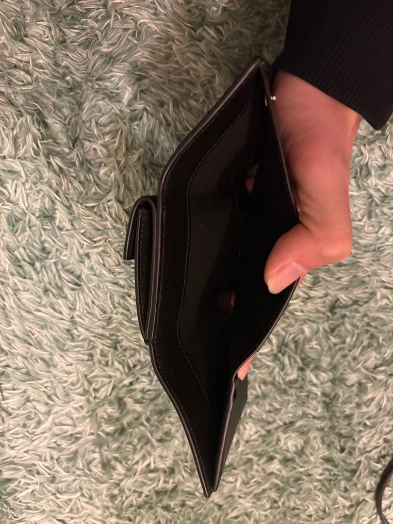 Acne Studios ブラック三つ折り財布