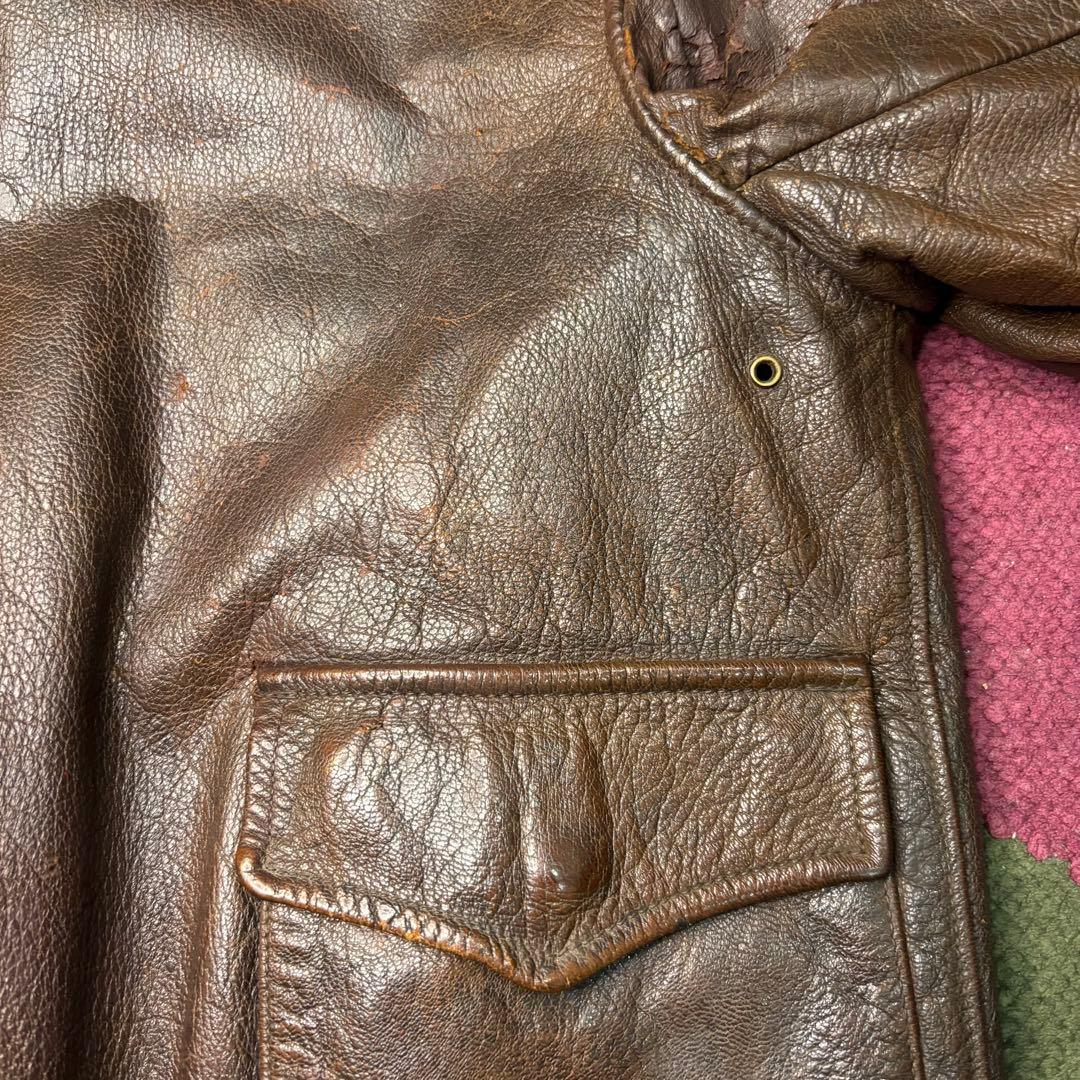 ジャケット・アウター 40s USARMY A-2 flight jacket hand paint