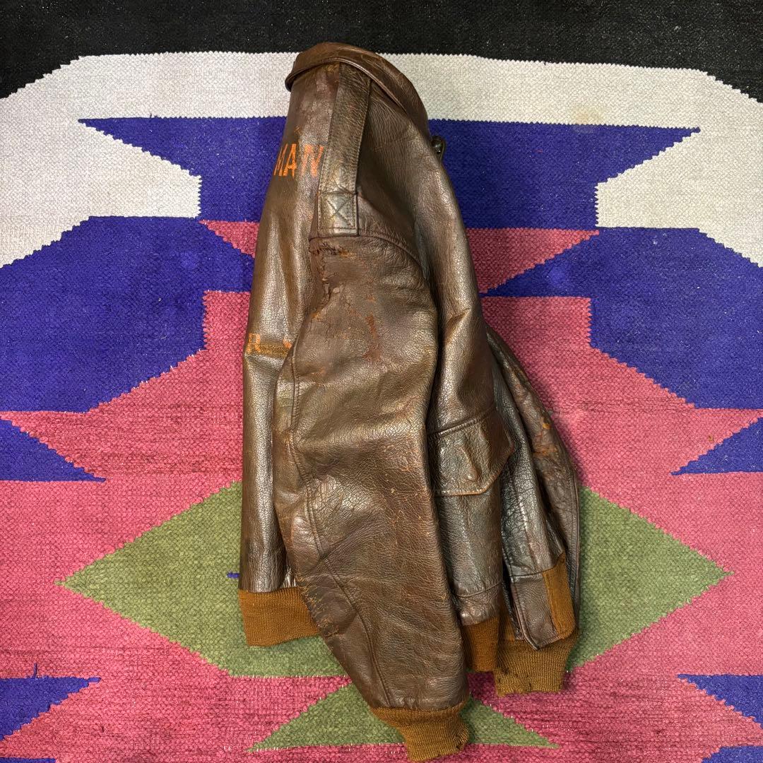 ジャケット・アウター 40s USARMY A-2 flight jacket hand paint