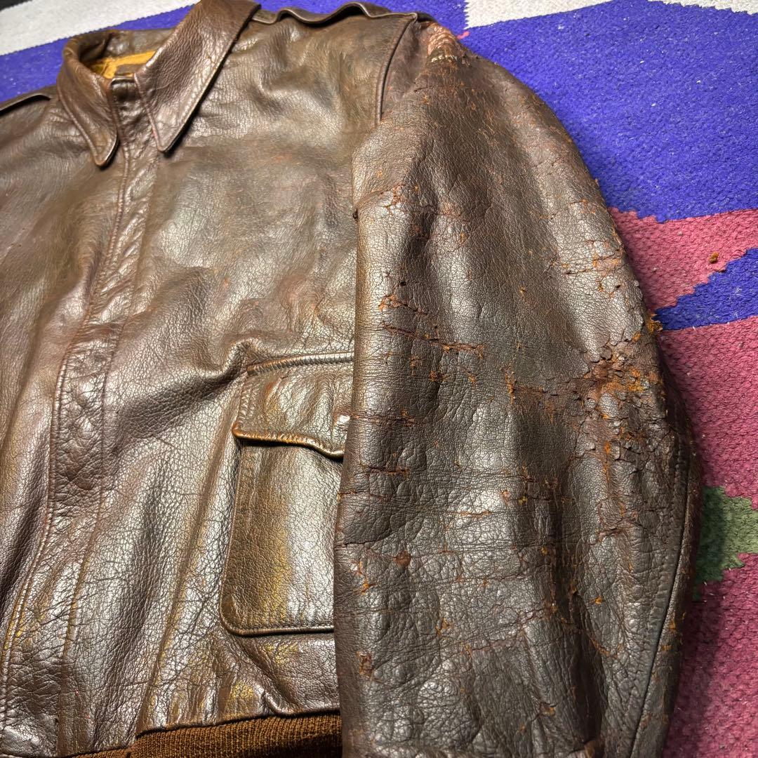ジャケット・アウター 40s USARMY A-2 flight jacket hand paint
