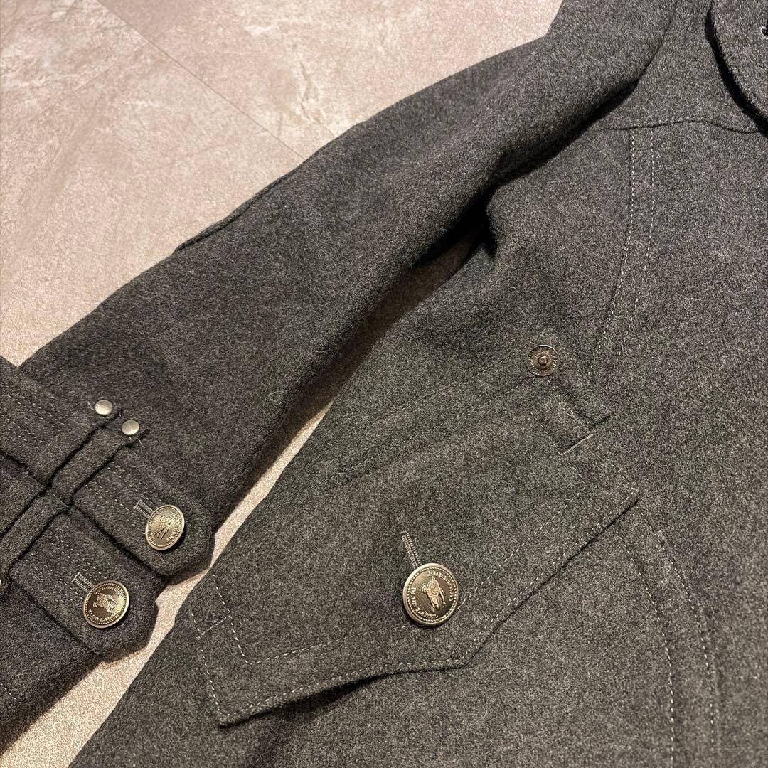 BURBERRY BLUE LABEL グレー ピーコート 38