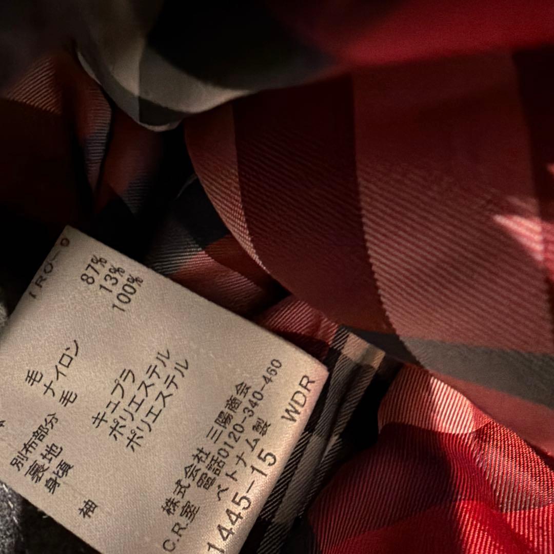 BURBERRY BLUE LABEL グレー ピーコート 38