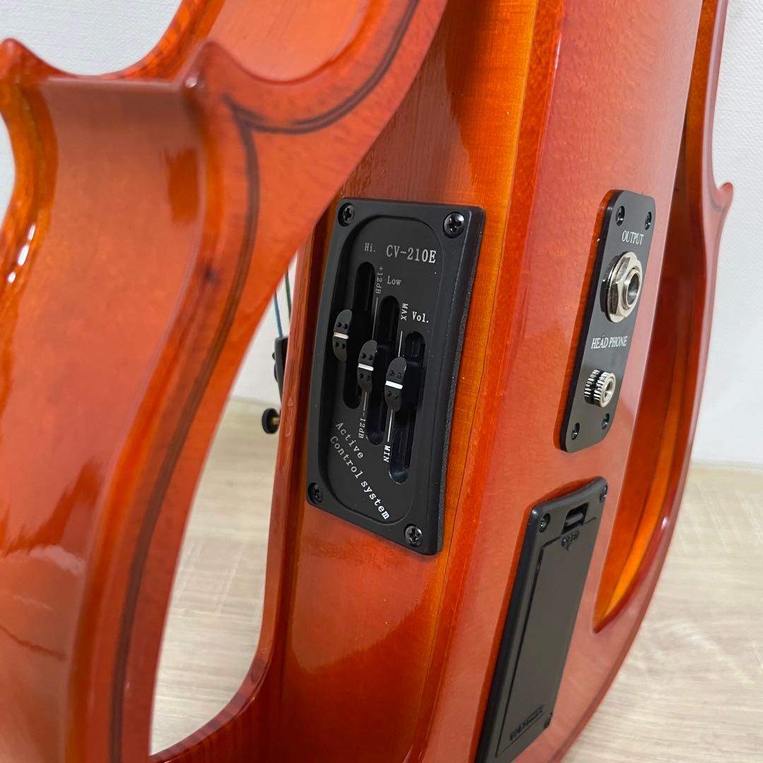★美品★ エレキ バイオリン CV-210E 豪華装飾