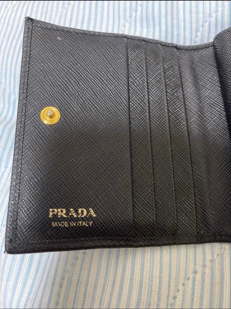 PRADA　プラダ　２つ折財布　サフィアーノ　ミニ財布　1MV204　付属品有