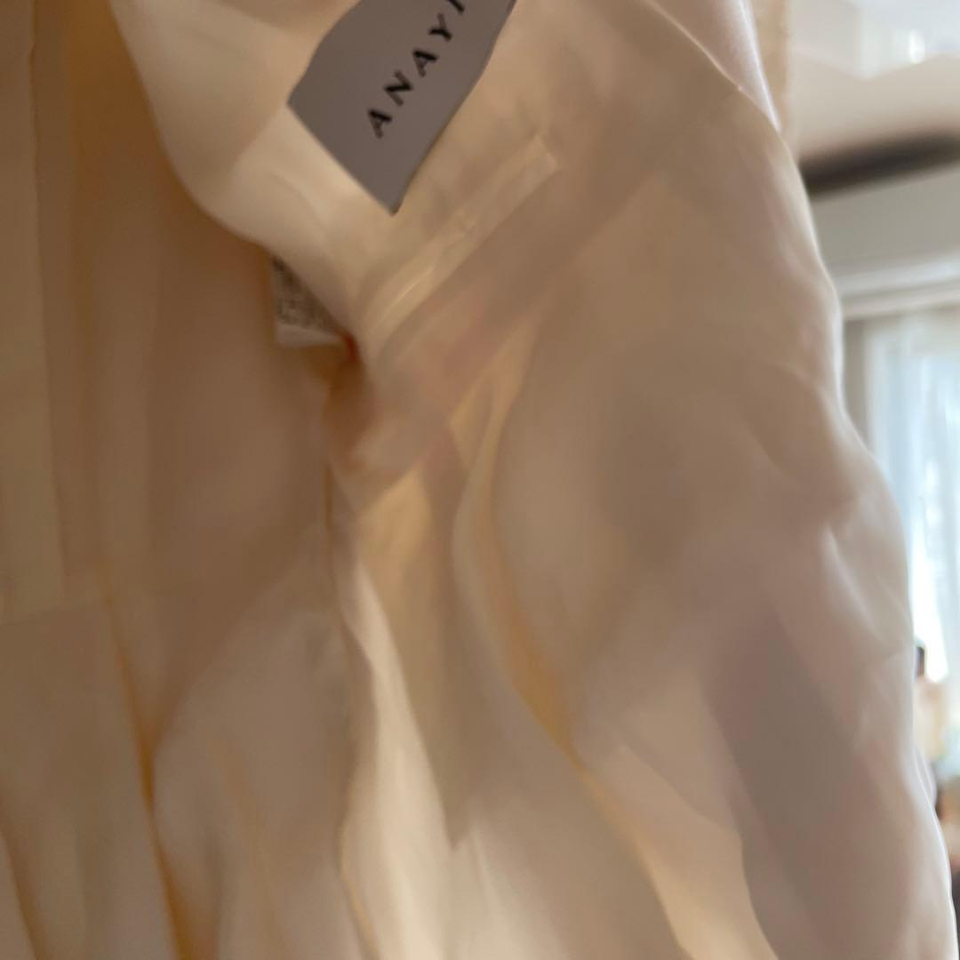 ANAYI ノーカラージャケット ベージュ　38