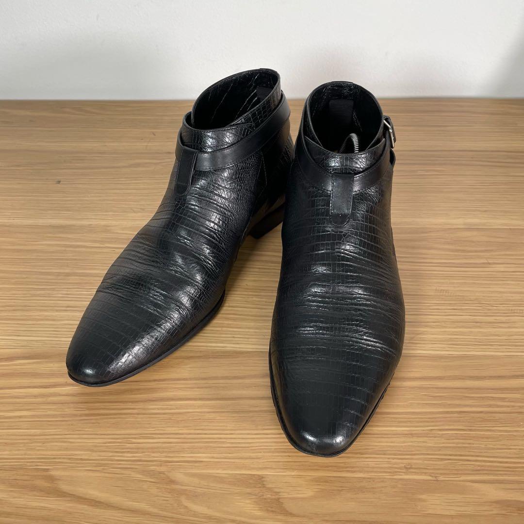 サンローランパリ　レザージョッパーブーツ ショートブーツ ブラック　41