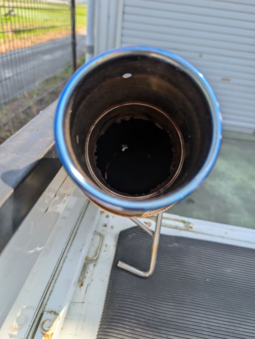 トヨタbBQNC21ステンレススチール シングル出しマフラー本体+センターパイプ