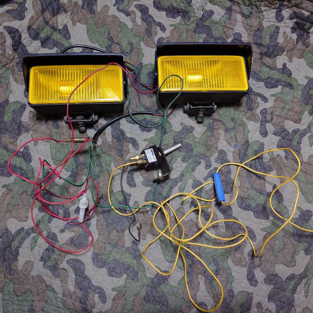 当時物！動作確認済み IPF 830 オートカバー ハロゲンフォグランプ 旧車等