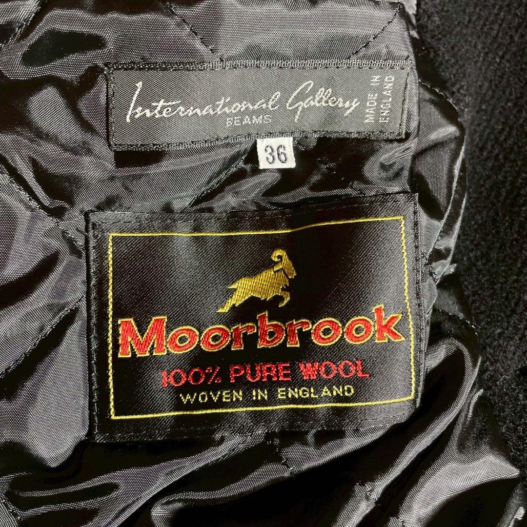 美品 超希少 ムーアブルック ヘリンボーン メンズ キルティング ピーコート