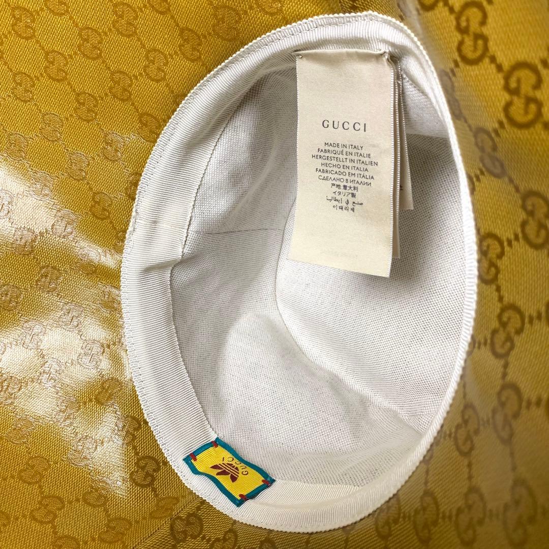 【未使用・訳あり】adidas GUCCI バケットハット　帽子　M 57cm