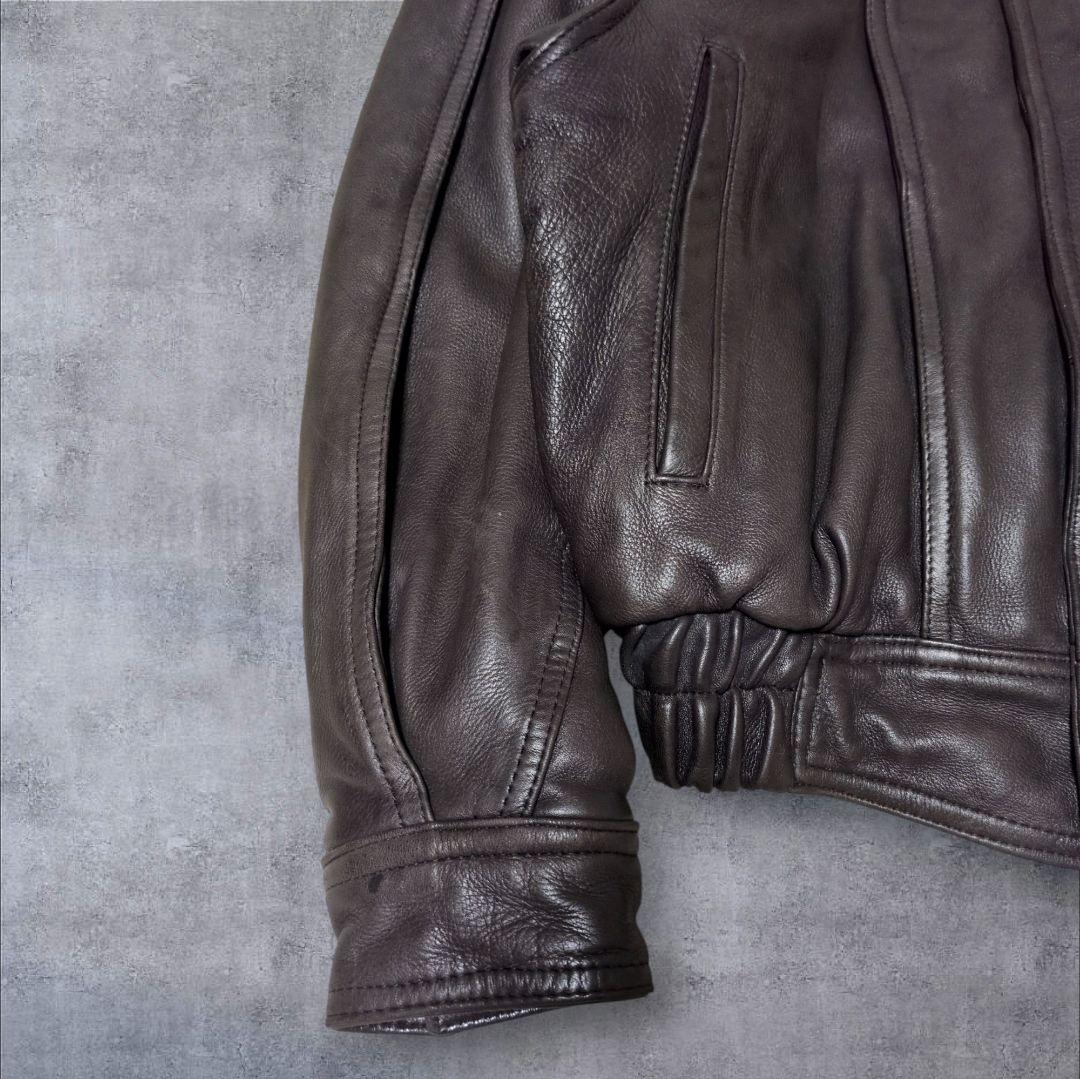 希少素材✨鹿革 ヴィンテージ A-2 フライトジャケット 90s 短丈 レザー