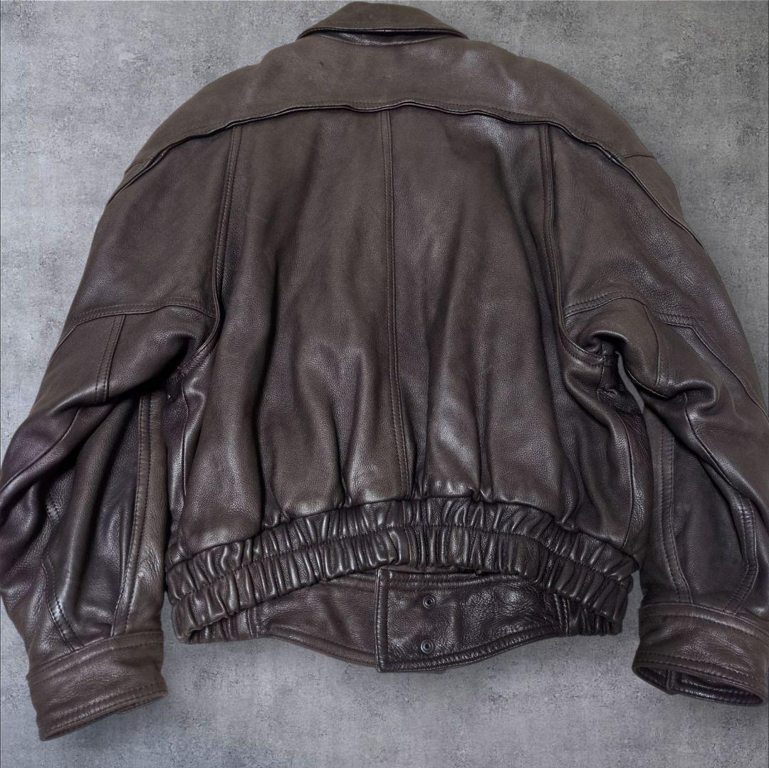 希少素材✨鹿革 ヴィンテージ A-2 フライトジャケット 90s 短丈 レザー