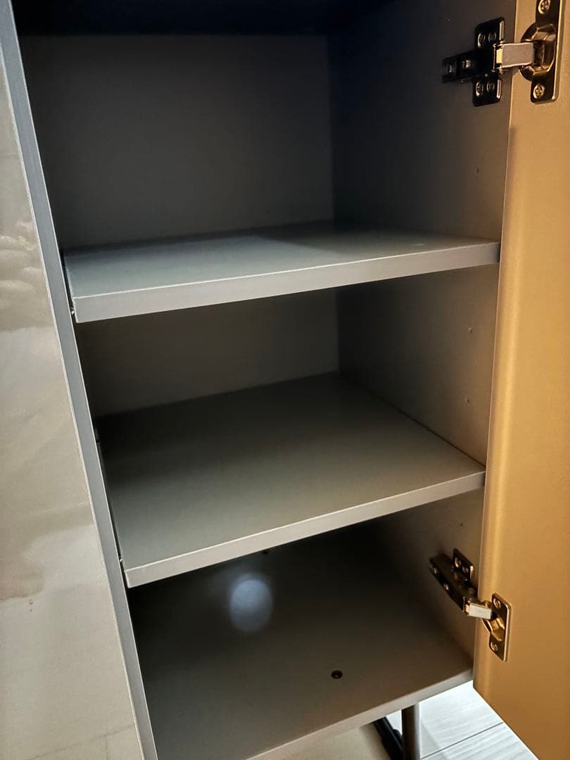 【幅100cm】Anq キャビネット　グレー