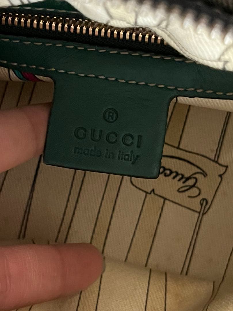 GUCCI グッチ　ミニボストンバッグ　グリーン