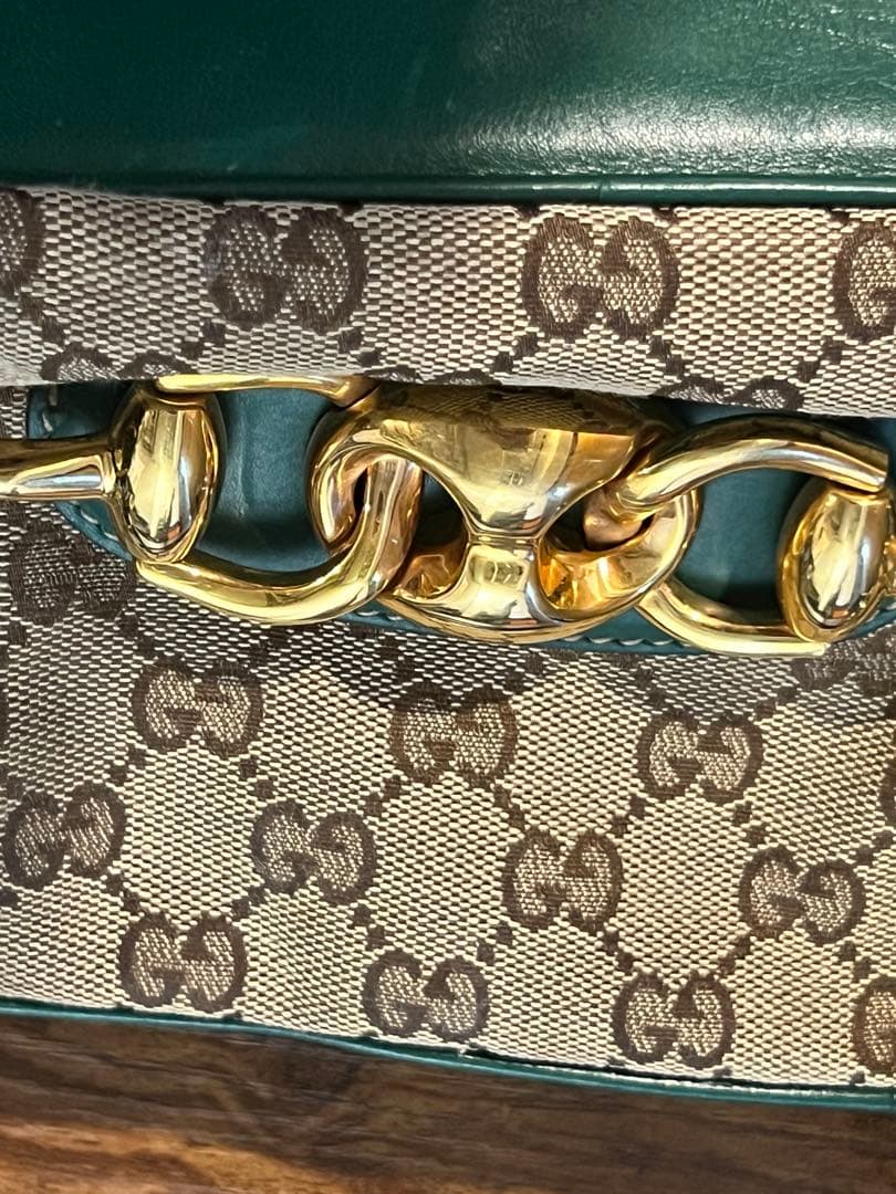 GUCCI グッチ　ミニボストンバッグ　グリーン