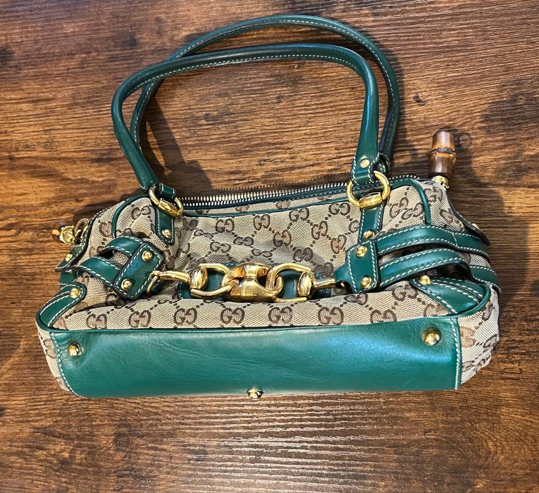 GUCCI グッチ　ミニボストンバッグ　グリーン