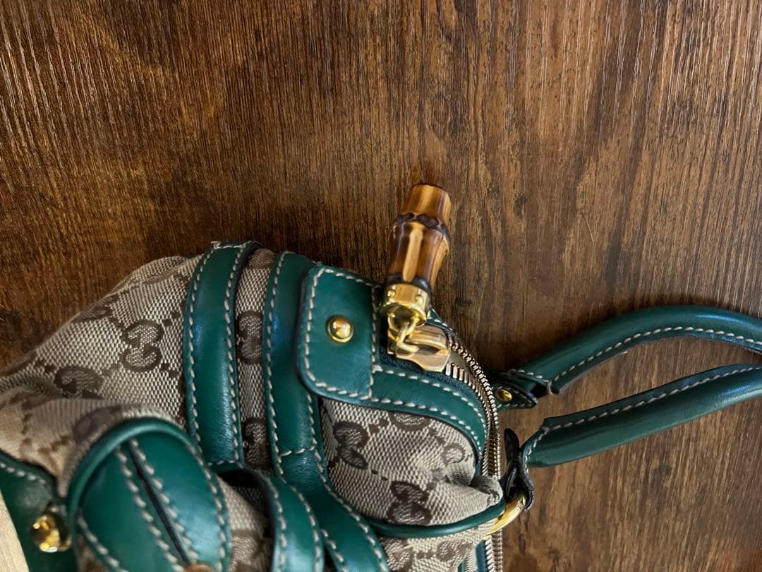 GUCCI グッチ　ミニボストンバッグ　グリーン