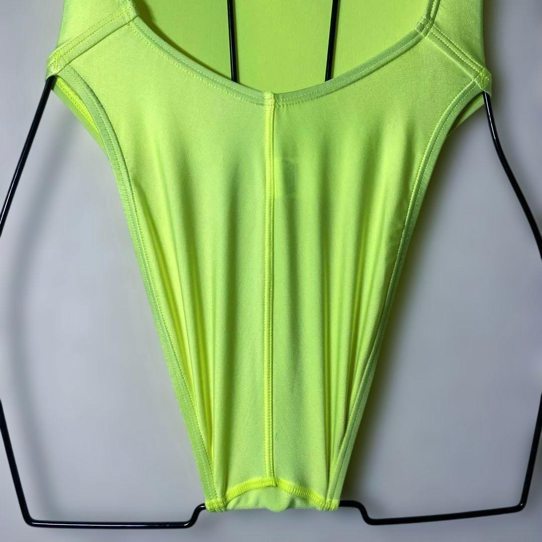 asics アシックス　競泳水着　レディース　蛍光イエロー　ハイドロ系　Sサイズ