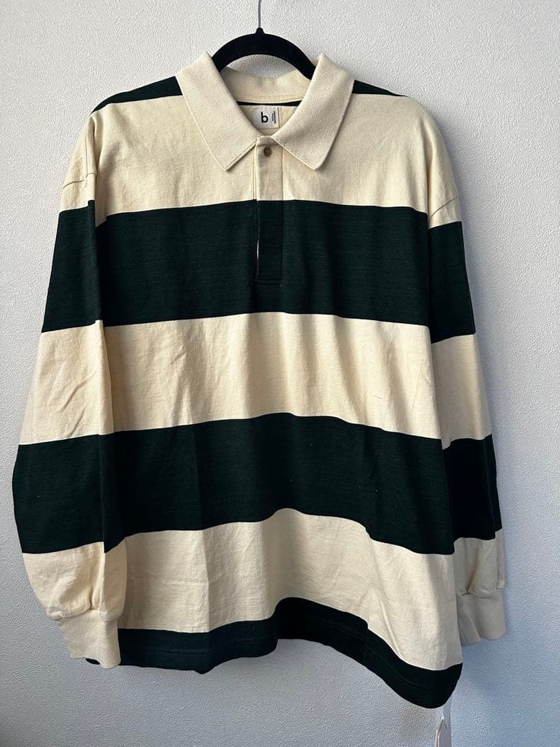 【新品タグ付き】ブラームス　wide border rugby shirt