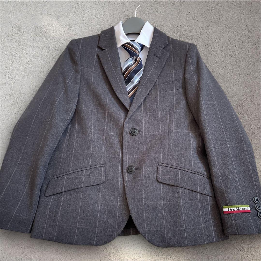 【美品】オロビアンコ 男の子 フォーマルスーツ 4点セット 130