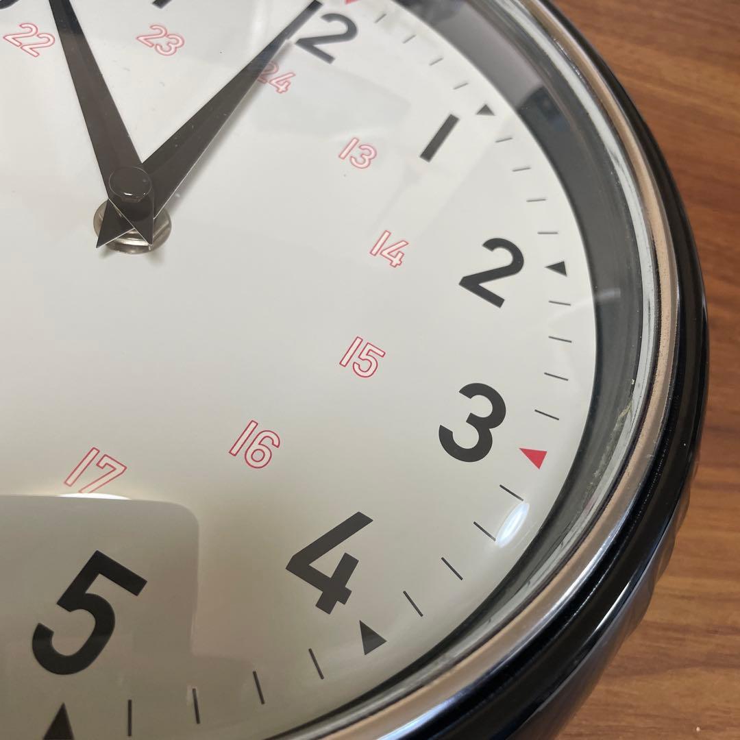 【希少】ジャーナルスタンダード 掛け時計 黒 GENT WALL CLOCK