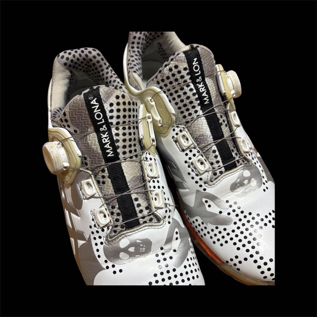 MARK & LONA ASICS コラボ ゴルフシューズ 黒✖️シルバー27cm