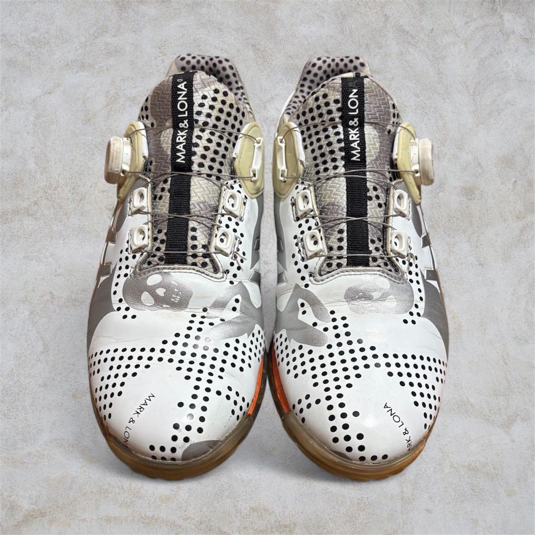 MARK & LONA ASICS コラボ ゴルフシューズ 黒✖️シルバー27cm