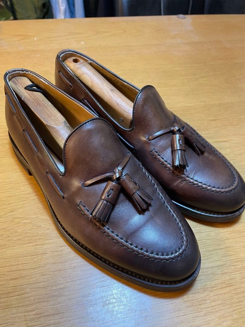 Berwickバーウィック8491：タッセルローファー/UK7.5(27cm)