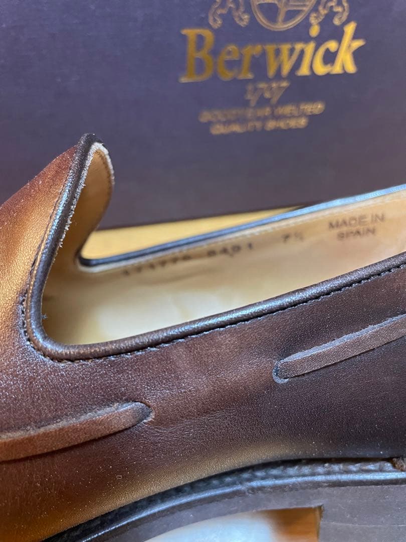 Berwickバーウィック8491：タッセルローファー/UK7.5(27cm)