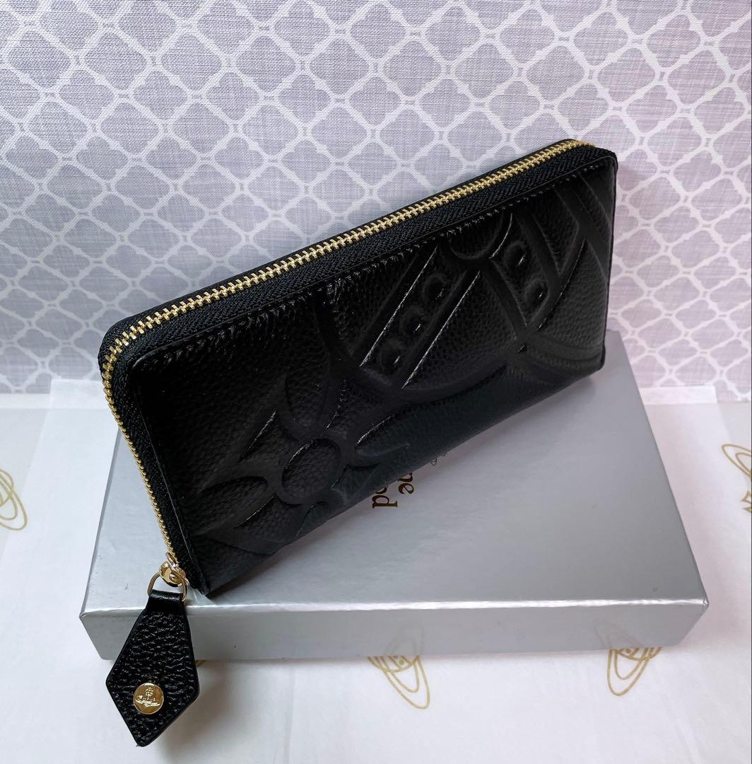 【オーブの魅力☆ショッパー付】新品 Vivienne Westwood 長財布黒