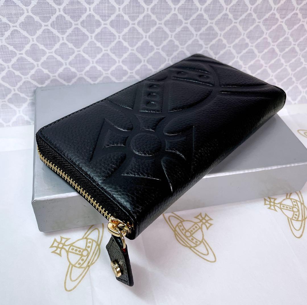 【オーブの魅力☆ショッパー付】新品 Vivienne Westwood 長財布黒