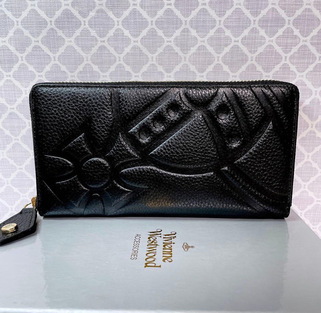 【オーブの魅力☆ショッパー付】新品 Vivienne Westwood 長財布黒