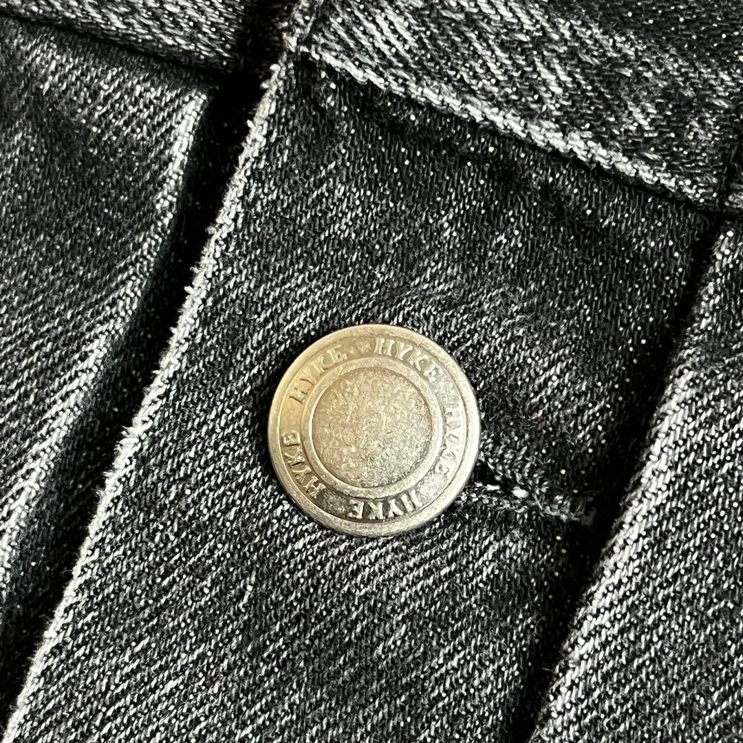【美品】24ss HYKE バルーンスリーブ デニムジャケット ブラック