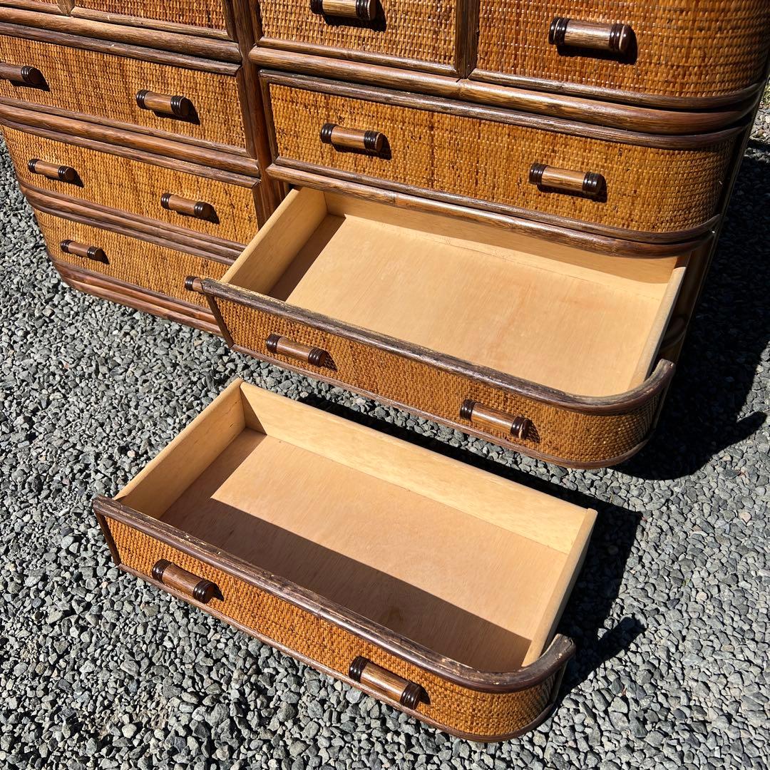 蝶子です。昭和レトロ エスニック アジアン 籐家具 ラタン 古民具 古道具