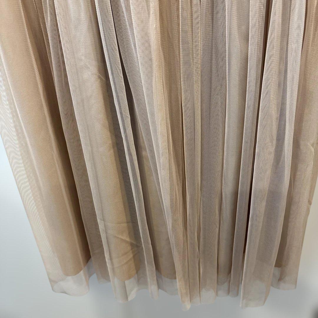 【オケージョン】CAPRICIEUX LE'MAGEチュールハイネックワンピース