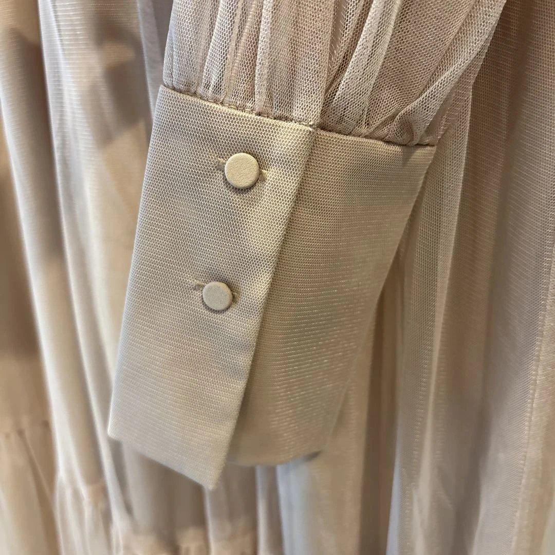 【オケージョン】CAPRICIEUX LE'MAGEチュールハイネックワンピース