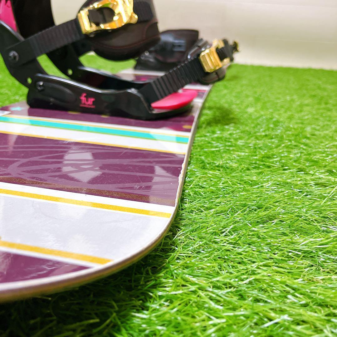 53【レディース3点・ブーツ極美品】HEAD 142cm 24cm スノーボード