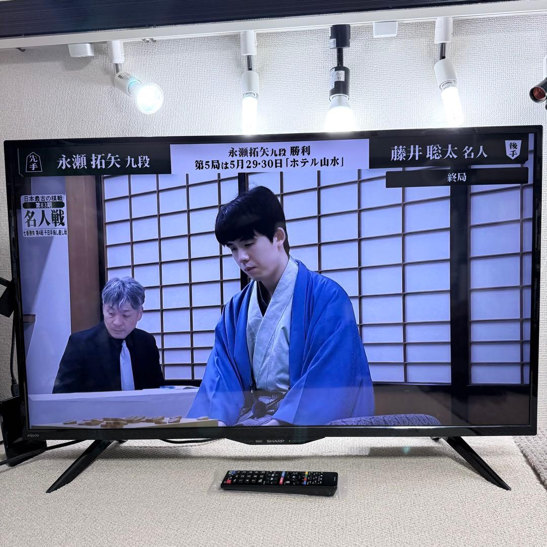 美品 40インチ 4K 液晶テレビ 4T-C40BH1 40型 SHARP