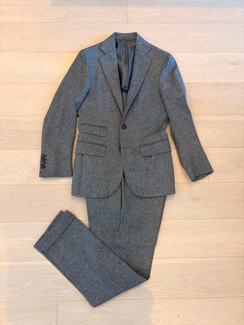 De Petrillo （ベトリロ）グレー ビジネススーツ