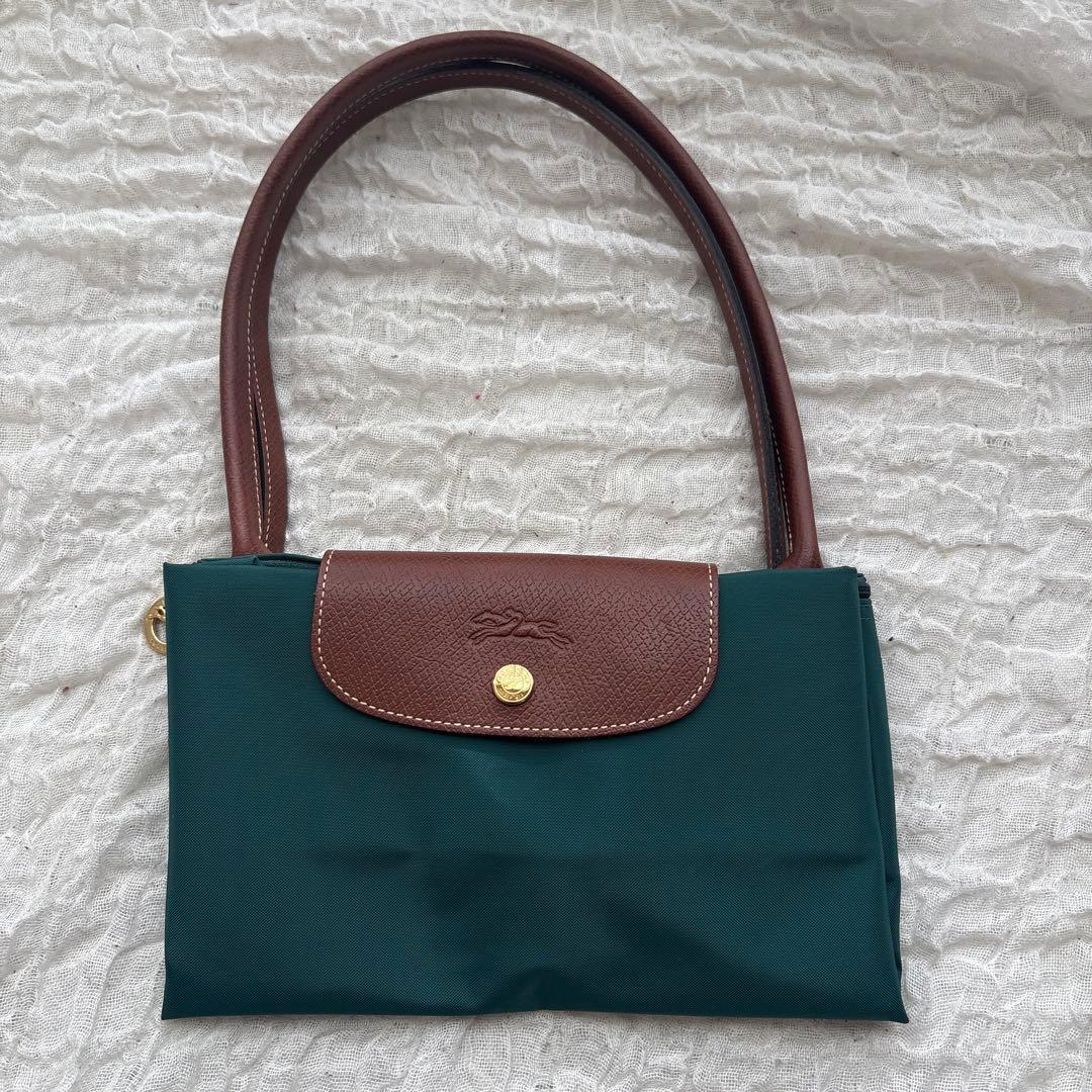 新品未使用　LONGCHAMPプリアージュ L肩掛け グリーン