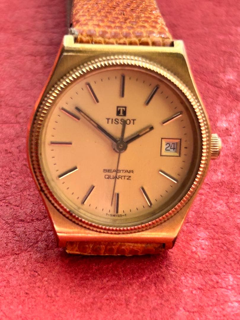 TISSOT ティソSeastar Quartz 新品電池、ベルト交換済み