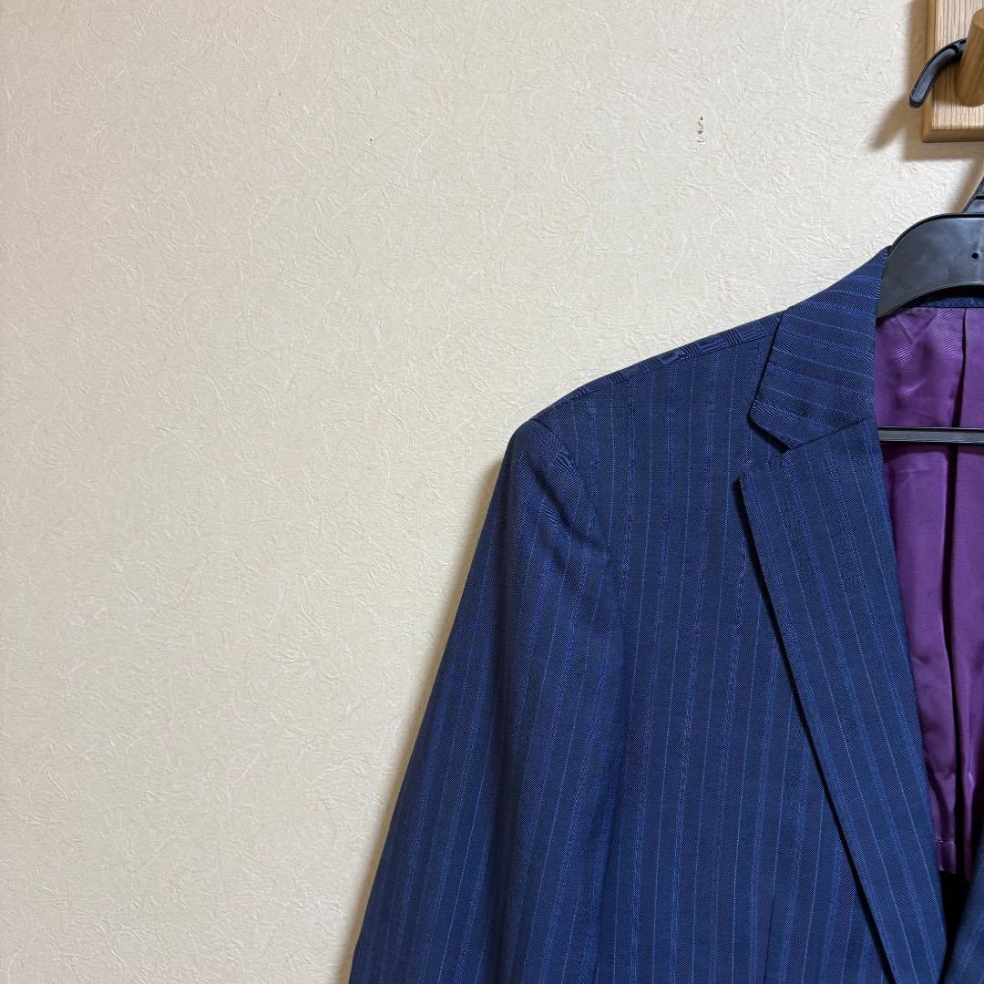 BLACK LABEL CRESTBRIDGE スーツ ストライプ 背抜き