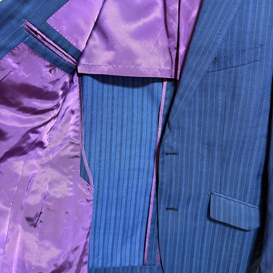 BLACK LABEL CRESTBRIDGE スーツ ストライプ 背抜き