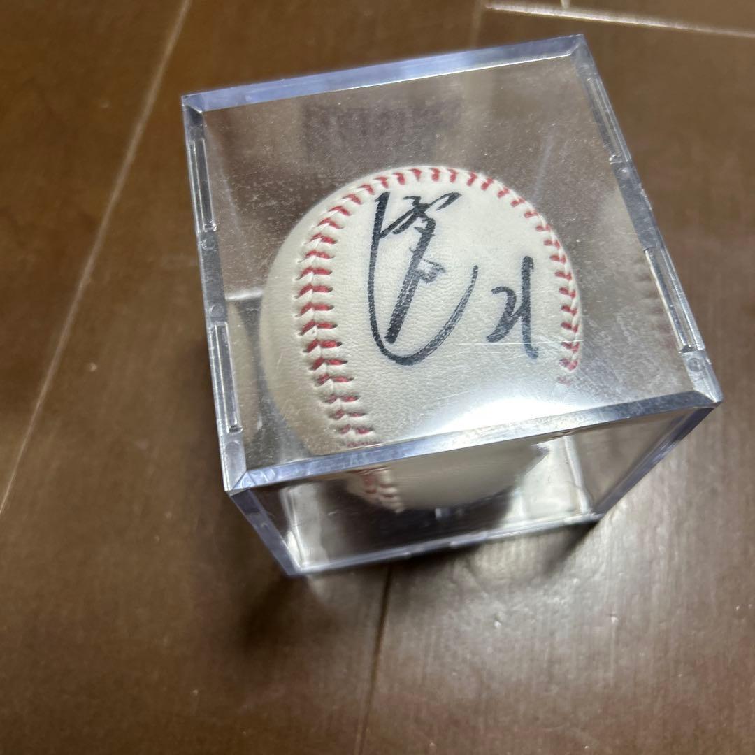 今永昇太 横浜DeNAベイスターズ球団ロゴ入り直筆サインボール(新品ケース付き)