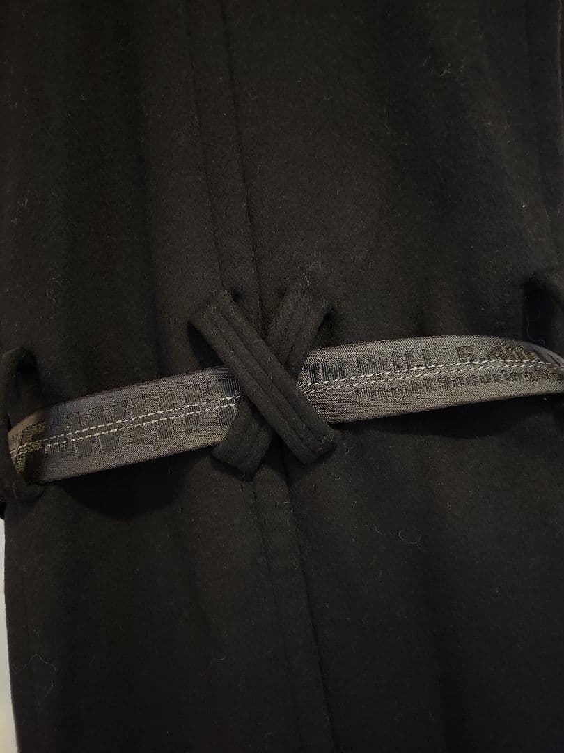 OFF-WHITE ブラックファーポンチョ