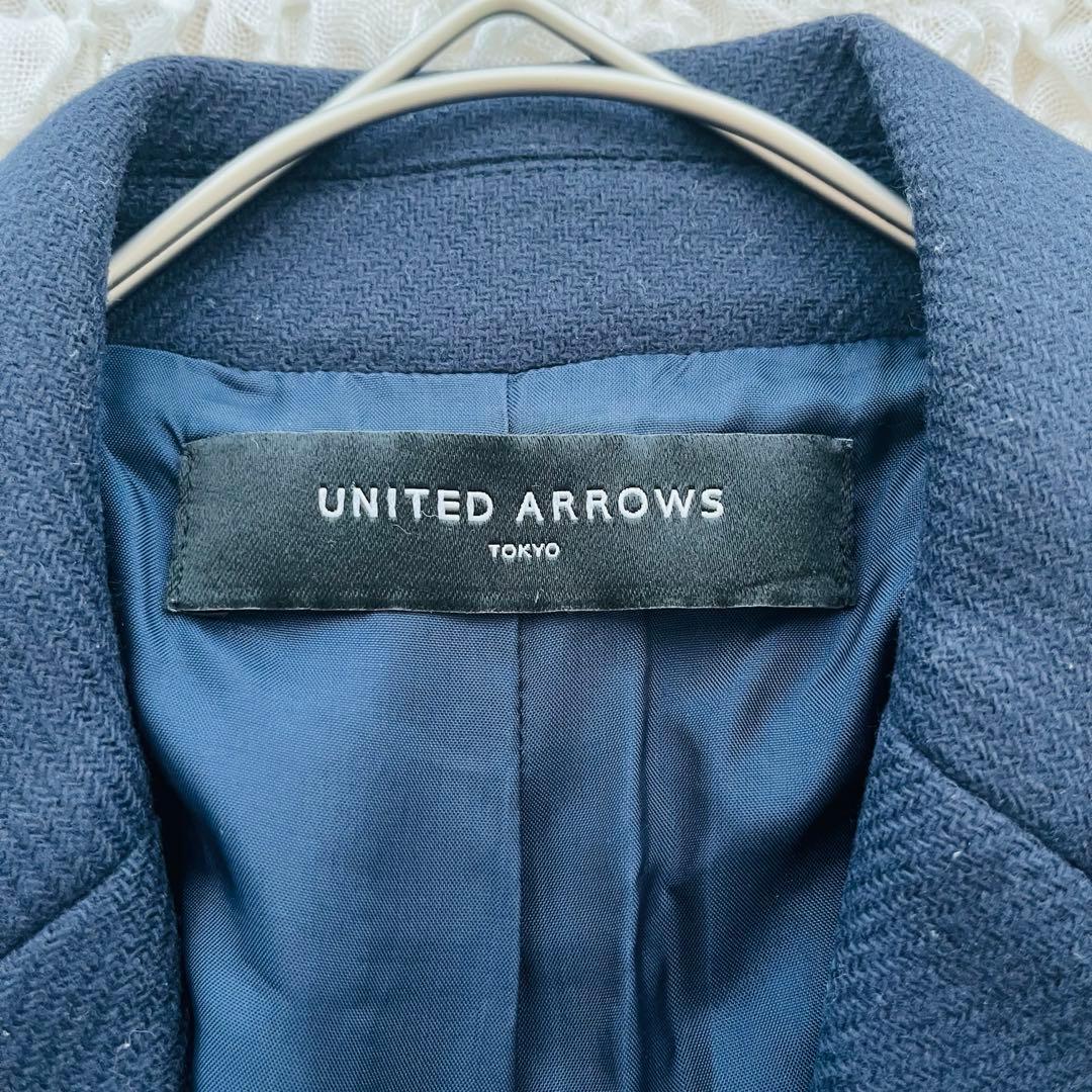 美品 ユナイテッドアローズ マンテコ チェスターコート 40 L ロング