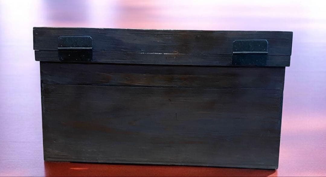 佐賀の古民家より★アンティーク　骨董★李朝箪笥　バンダジ　収納箱