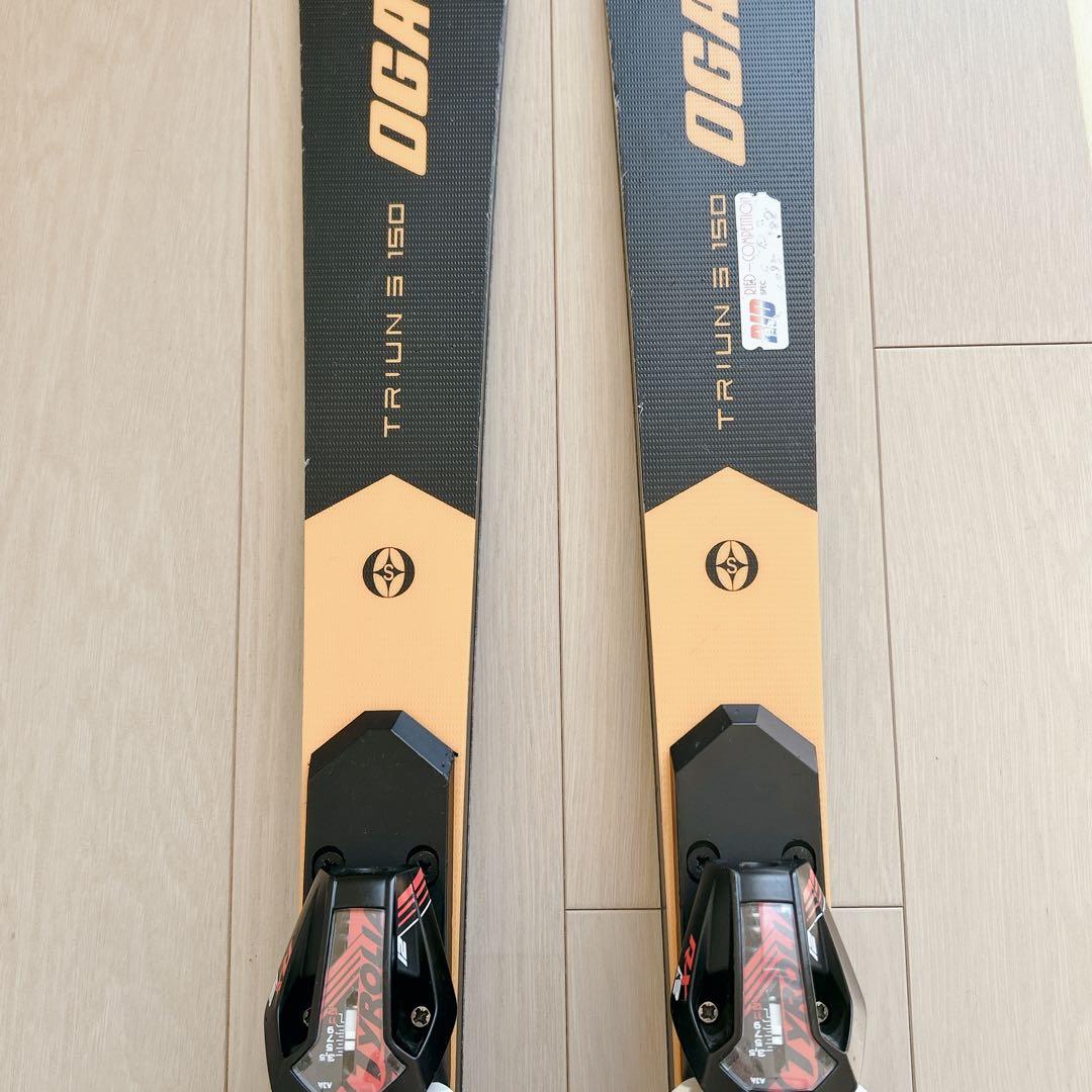オガサカ TRIUN SL 150 ビンディング付 スキー板