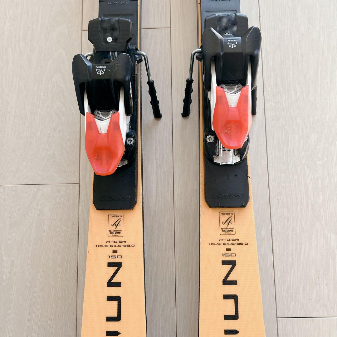 オガサカ TRIUN SL 150 ビンディング付 スキー板