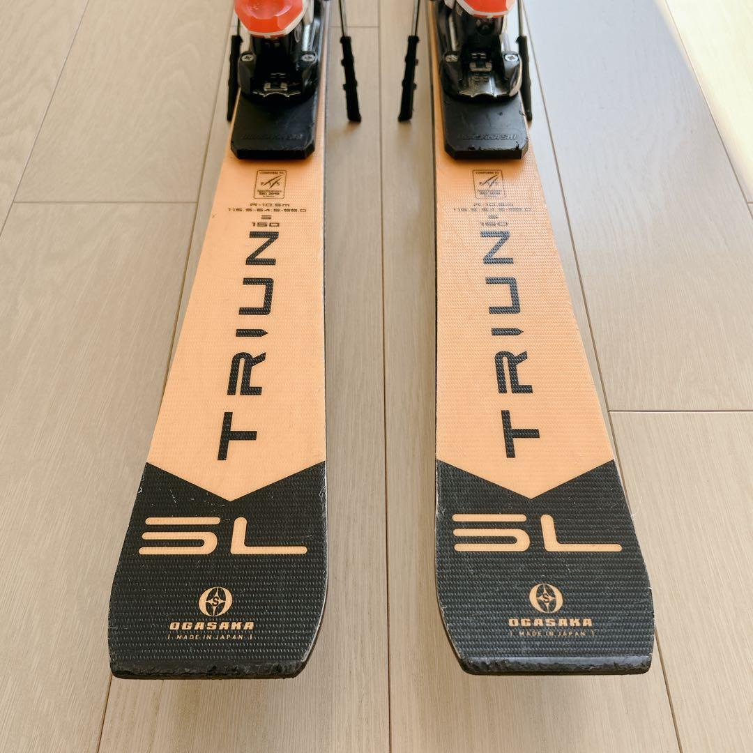 オガサカ TRIUN SL 150 ビンディング付 スキー板